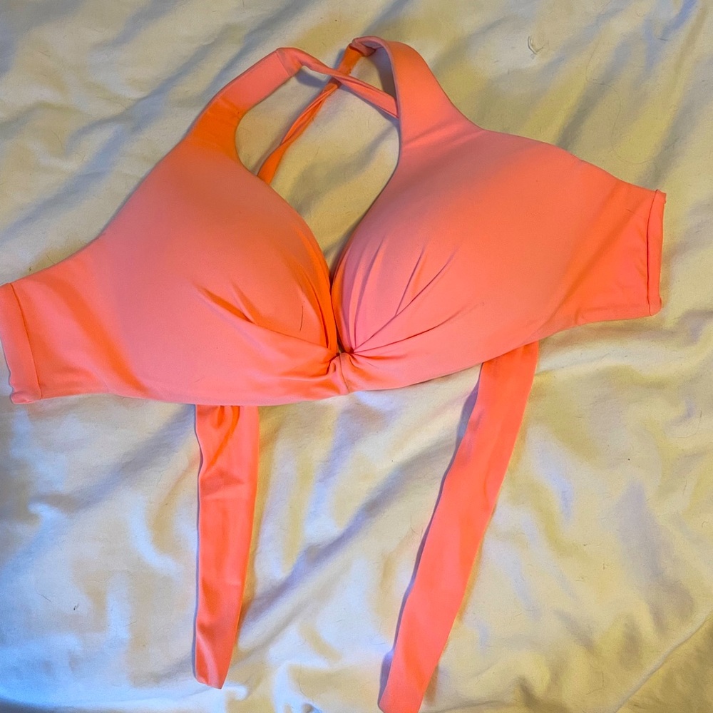 H2oh adjustable halter bikini top coral OR blue Supportive adjustable 32-40 DD-E